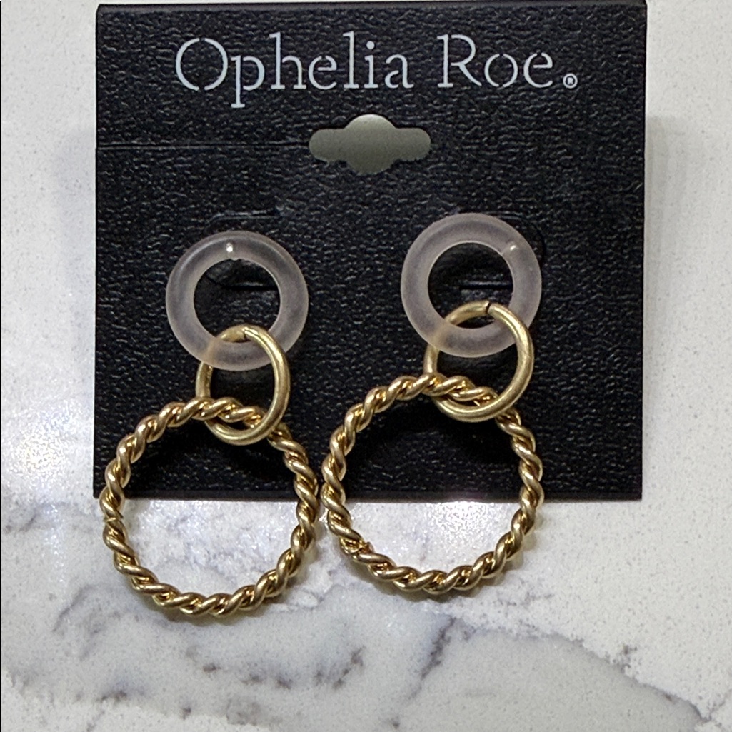 Ophelia Roe Gold Twisted Hoop Earrings